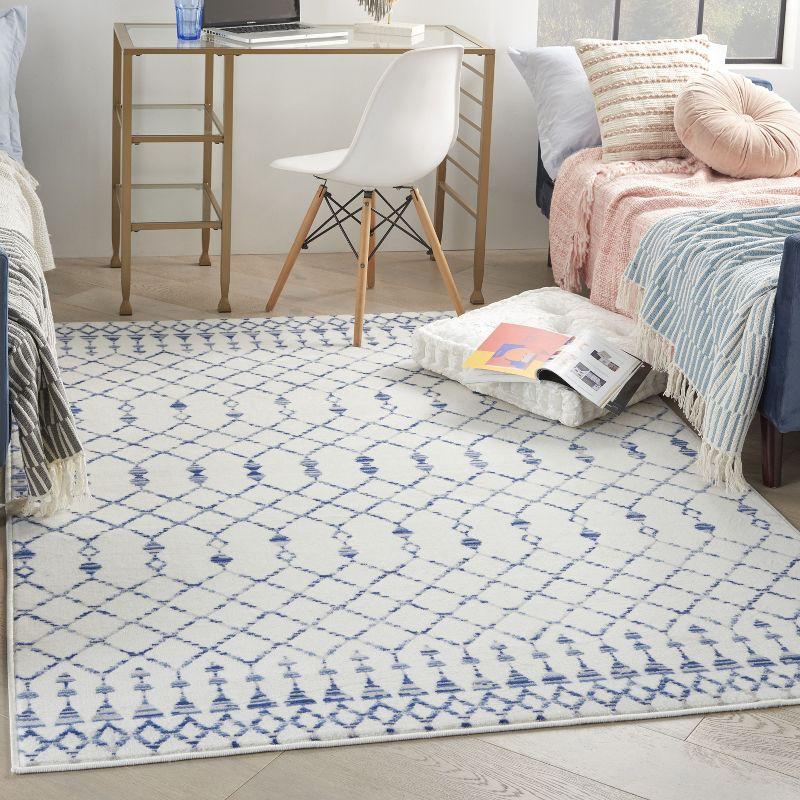 Nourison Whimsicle WHS02 Indoor only Area Rug - Ivory 6' x 9'