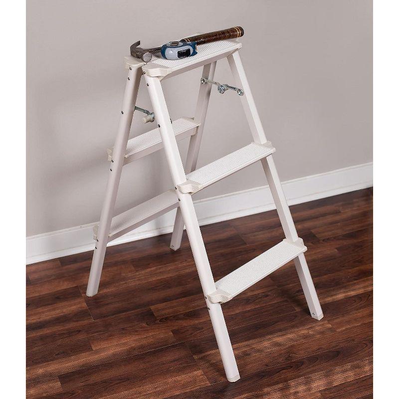 3 - Step Steel Lightweight Folding Step Ladder