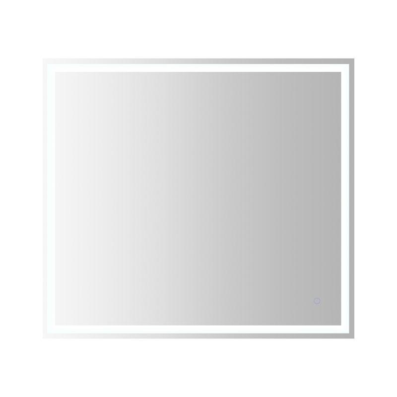 Pax 40 in. W x 36 in. H Large Rectangular Frameless Antifog Front/Back-Lit Wall Bathroom Vanity Mirror with Smart Touch - JONATHAN Y