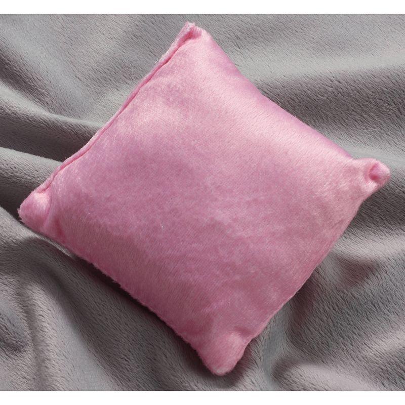 Badger Basket Scrollwork Triple Doll Bunk Bed with Ladder and Bedding