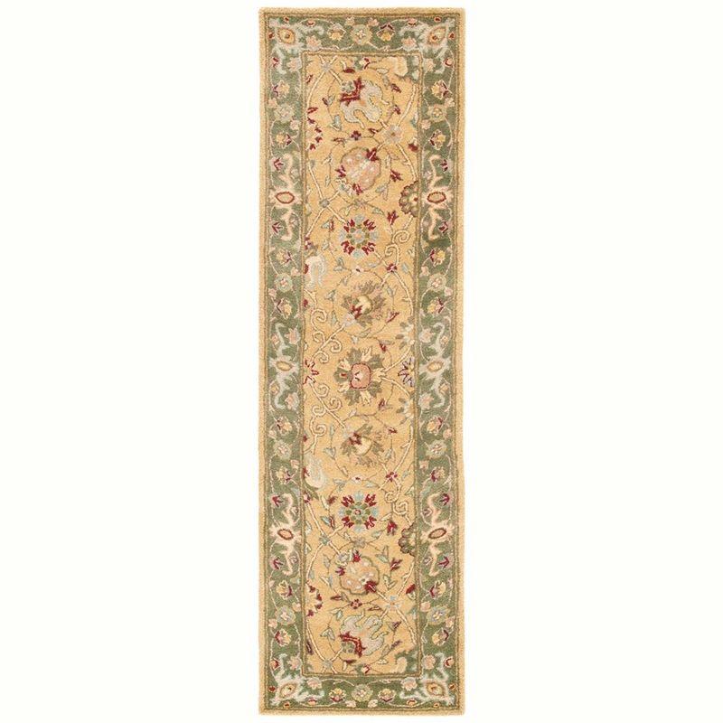 Antiquity AT21 Hand Tufted Indoor Runner Rug - Gold - 2'3"x8' - Safavieh