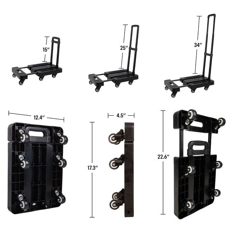 Stalwart Stalwart 500lb Max Folding Hand Truck Dolly Cart
