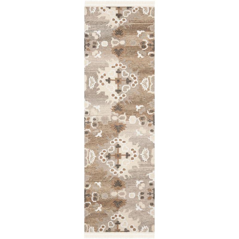 Natural Kilim NKM318 Hand Woven Runner Rug - Grey/Multi - 2'3"x8' - Safavieh.