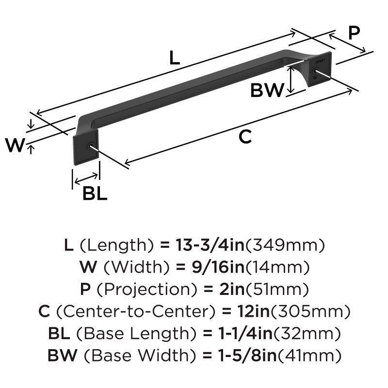 Exceed 12 inch (305mm) Center-to-Center