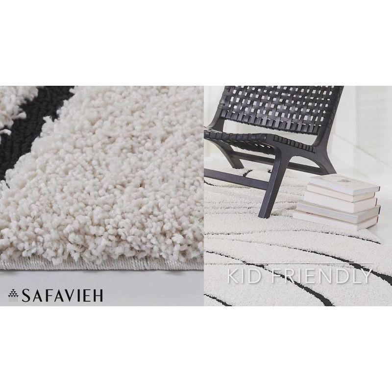 Florida Shag SG471 Power Loomed Indoor Area Rug - Grey Sage/Ivory - 9'x12' - Safavieh