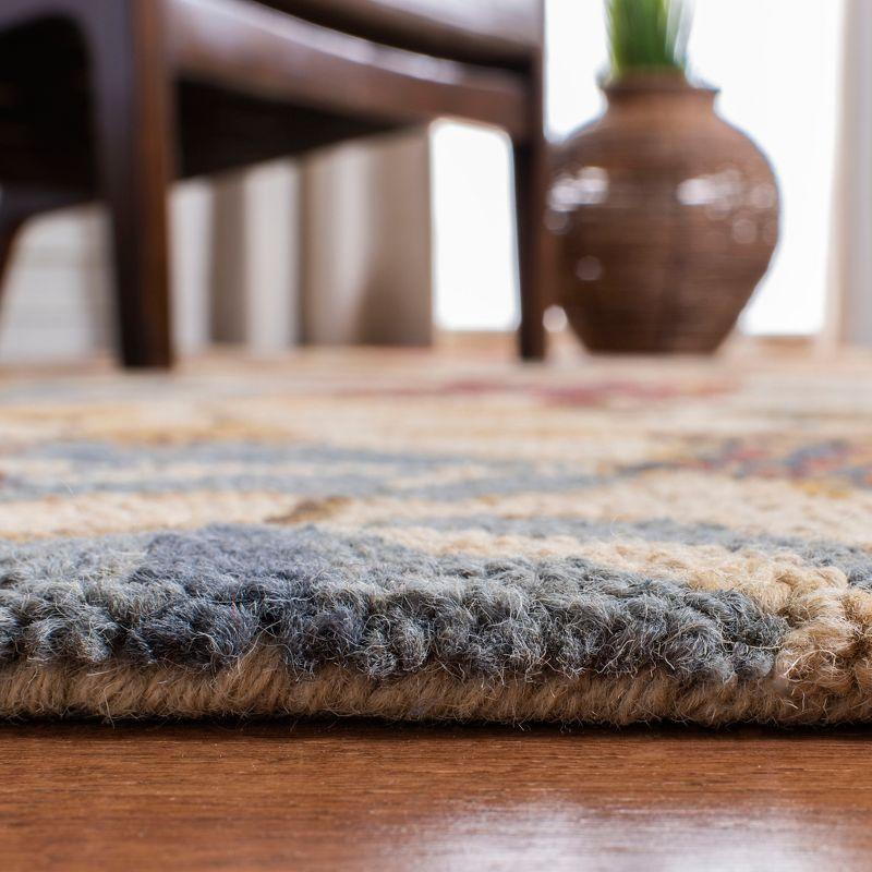 Jardin JAR952 Hand Tufted Area Rug - Beige/Multi - 6'x6' - Safavieh.