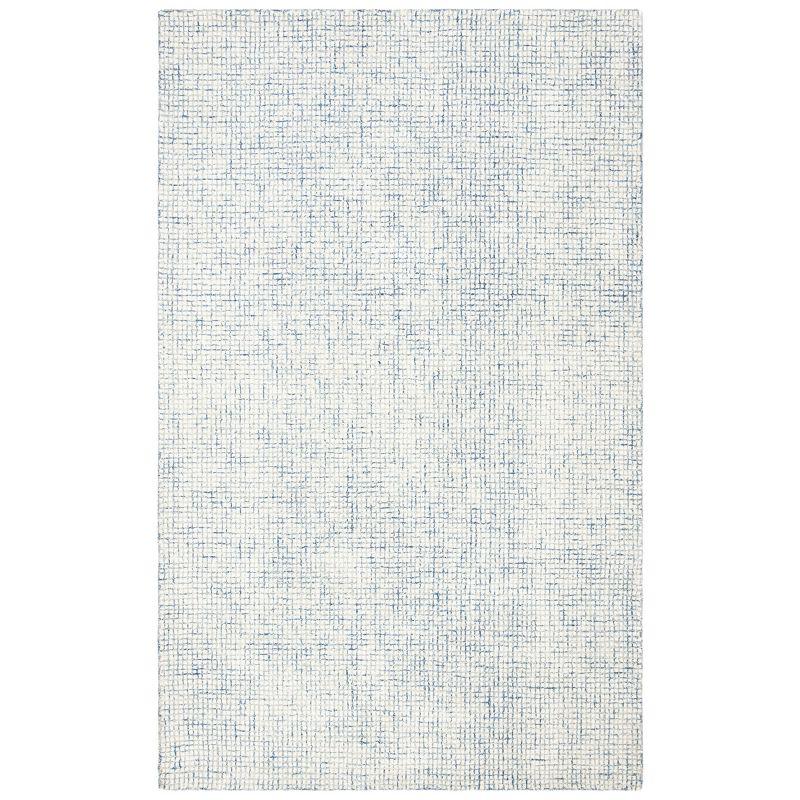 Abstract ABT470 Handmade Indoor Area Rug - Ivory/Blue - 6'x9' - Safavieh