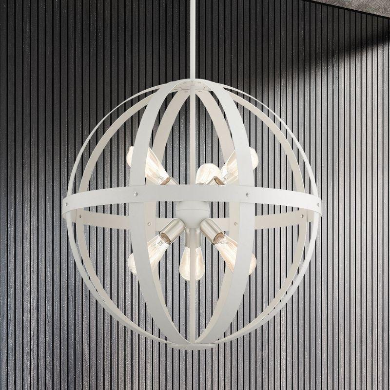 Livex Lighting Stoneridge 6 - Light Pendant in  Textured White