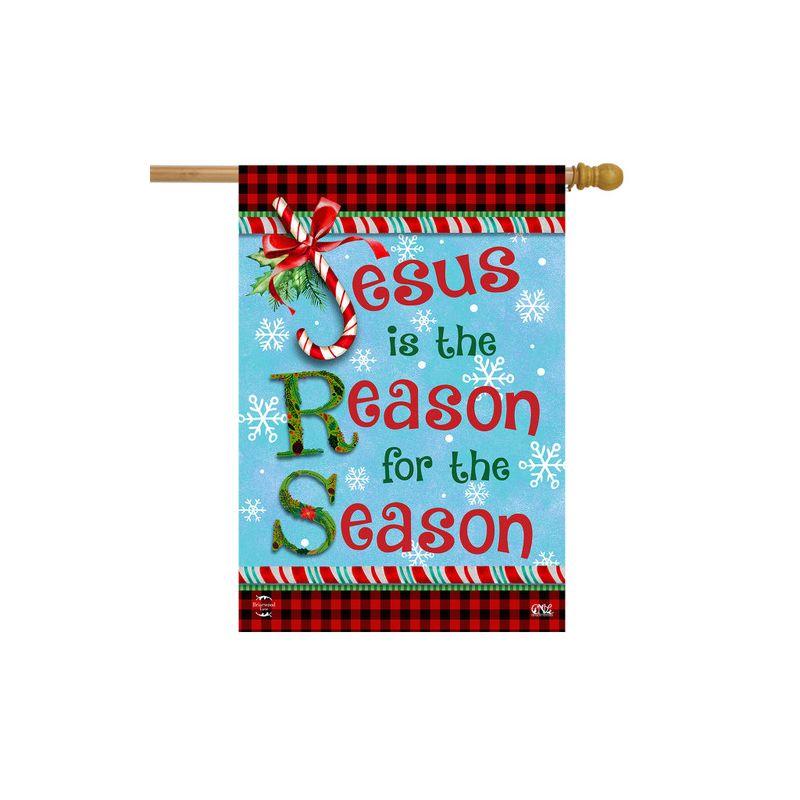 Reason for the Season Christmas House Flag 40" x 28" Polyester