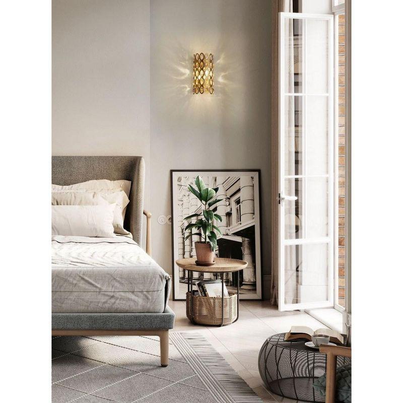 Heirloom Brass and Crystal 2-Light Wall Sconce