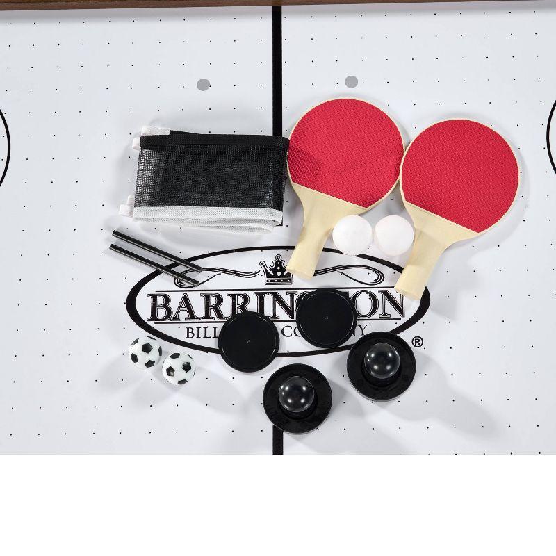 Barrington Billiards Company Barrington Urban Collection 54” 3-in-1 Combination Table includes  Air Hockey, Foosball, And Table Tennis