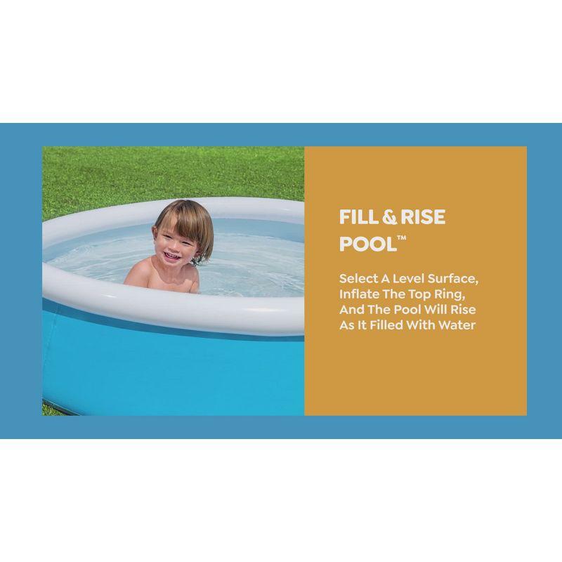 Bestway Plastic Rectangle Inflatable Pool 55'' H x 70'' W x 100'' L