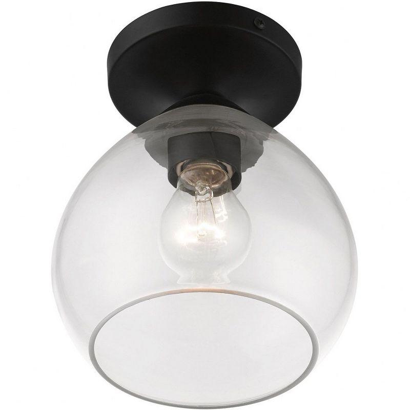 Livex Lighting Catania 1 - Light Semi-Flush Mount in  Black