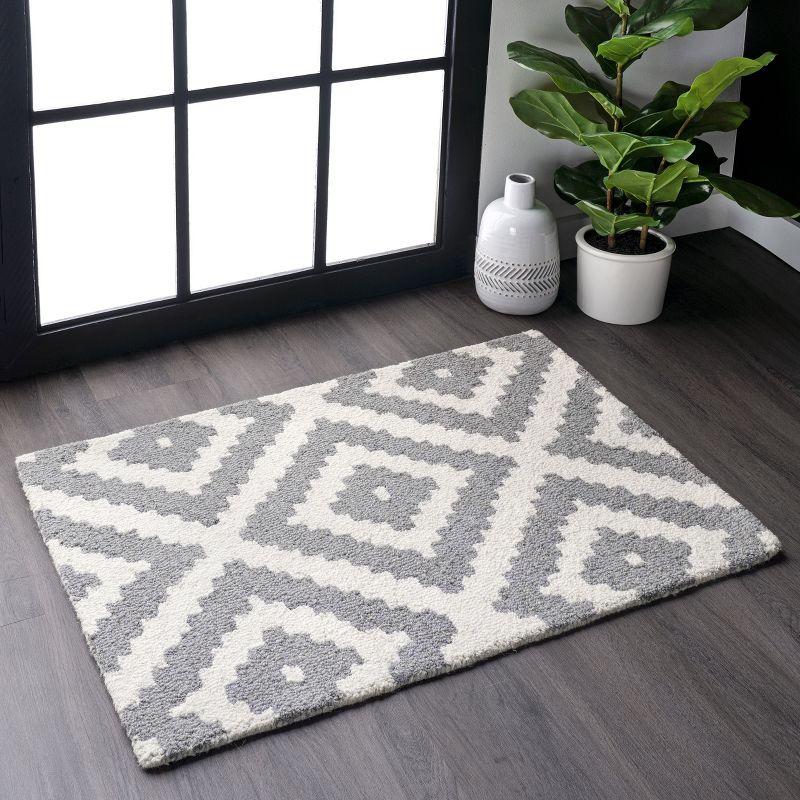 Nuloom Kellee Hand Tufted Geometric Wool Indoor Area Rug