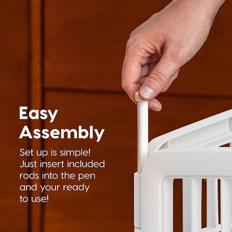 Zoey Tails 34.25'' H 8 Panel Exercise Pen With Door