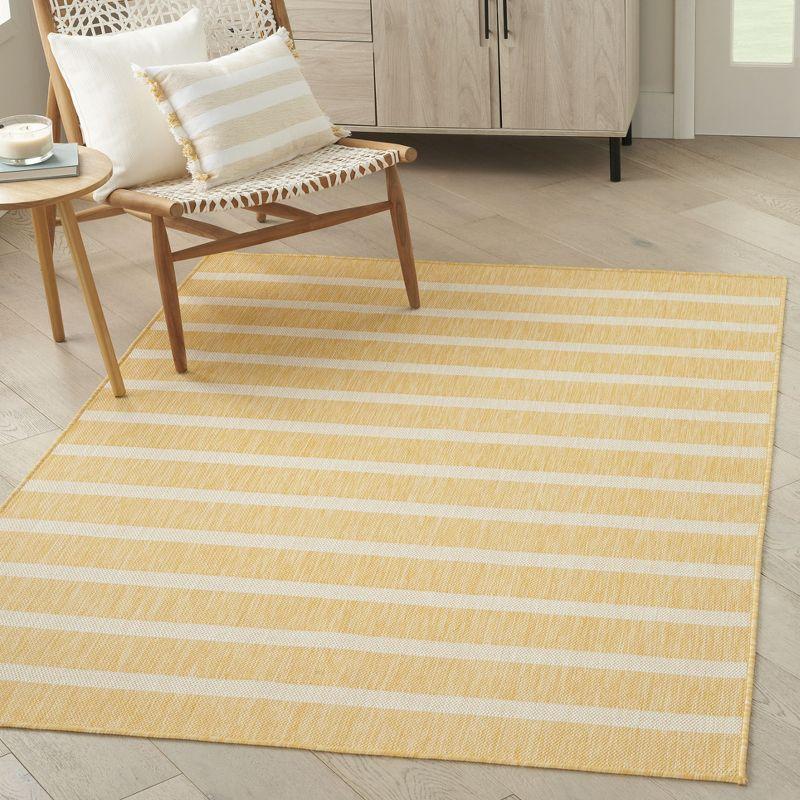 Nourison Positano Modern Stripes Flatweave Outdoor Rug