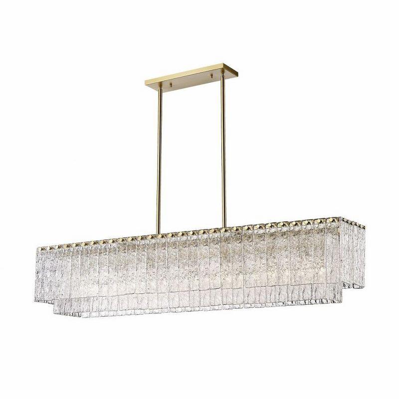 Z-Lite Glacier 7 - Light Island Pendant Light in  Modern Gold