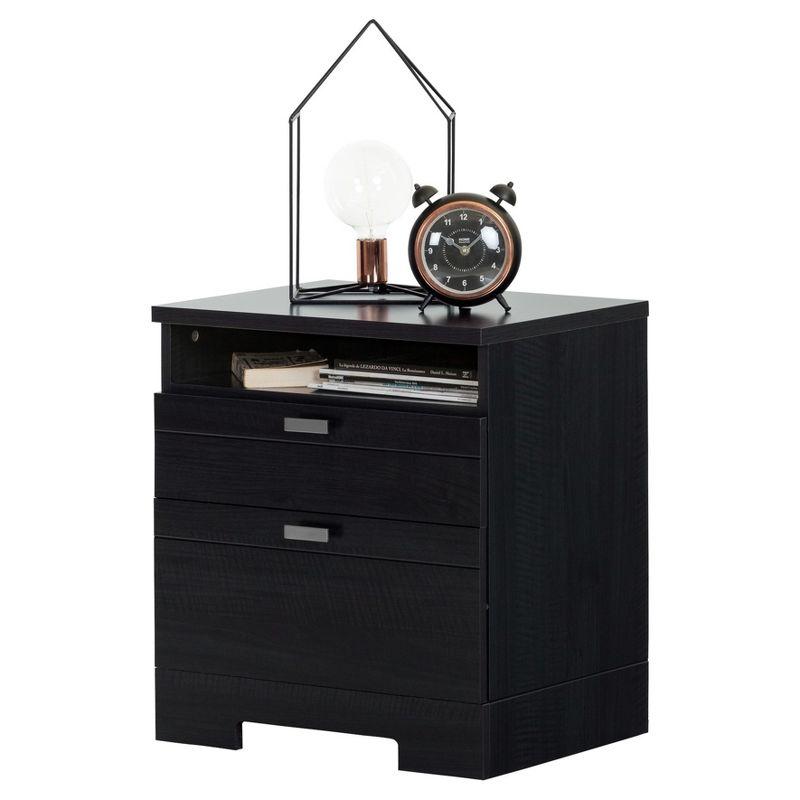 Reevo 2 Drawer Nightstand