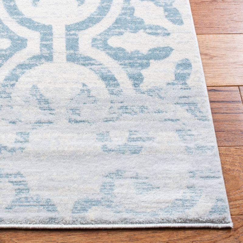 Martha Stewart Isabella - MSR0956 - Indoor Power Loomed Area Rugs - Turquoise/Ivory - 8'x10'