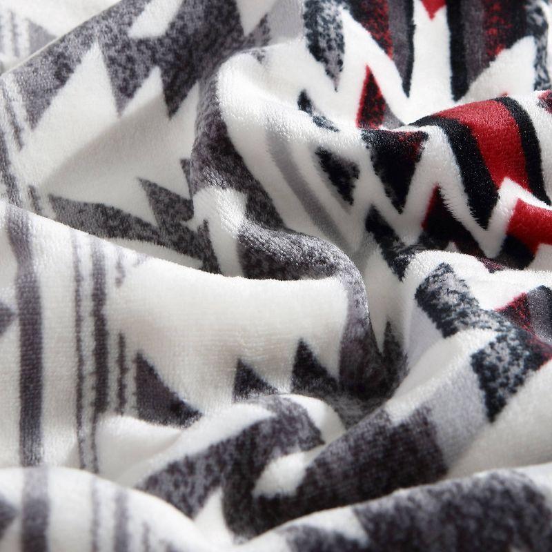 Eddie Bauer Printed Plush Fleece/Sherpa Throw Blankets