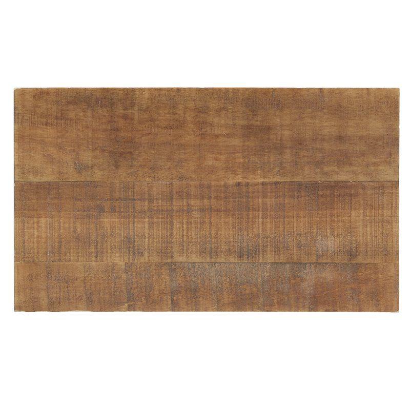 Lexicon Factory Farmhouse Wood and Metal Writing Desk in Brown/Black