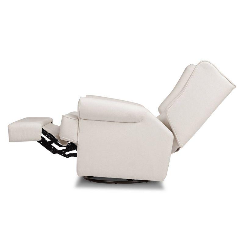 Harbour 32" Cream Eco-Weave Power Swivel Recliner Chair