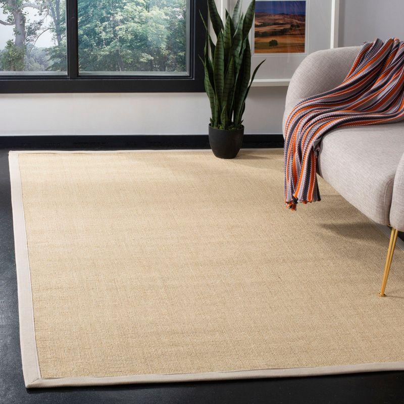 Hand-Knotted Natural Ivory Cotton Area Rug - 4' x 6'