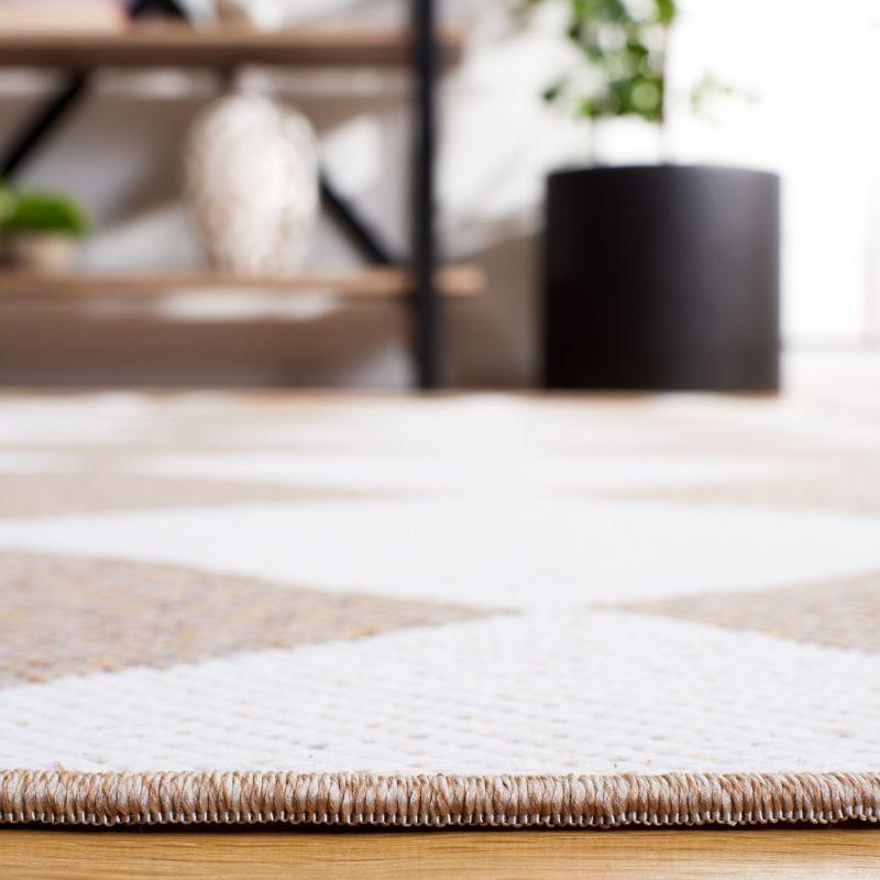 Augustine AGT722 Power Loomed Area Rug - Ivory/Beige - 6'4"x6'4"Square - Safavieh.