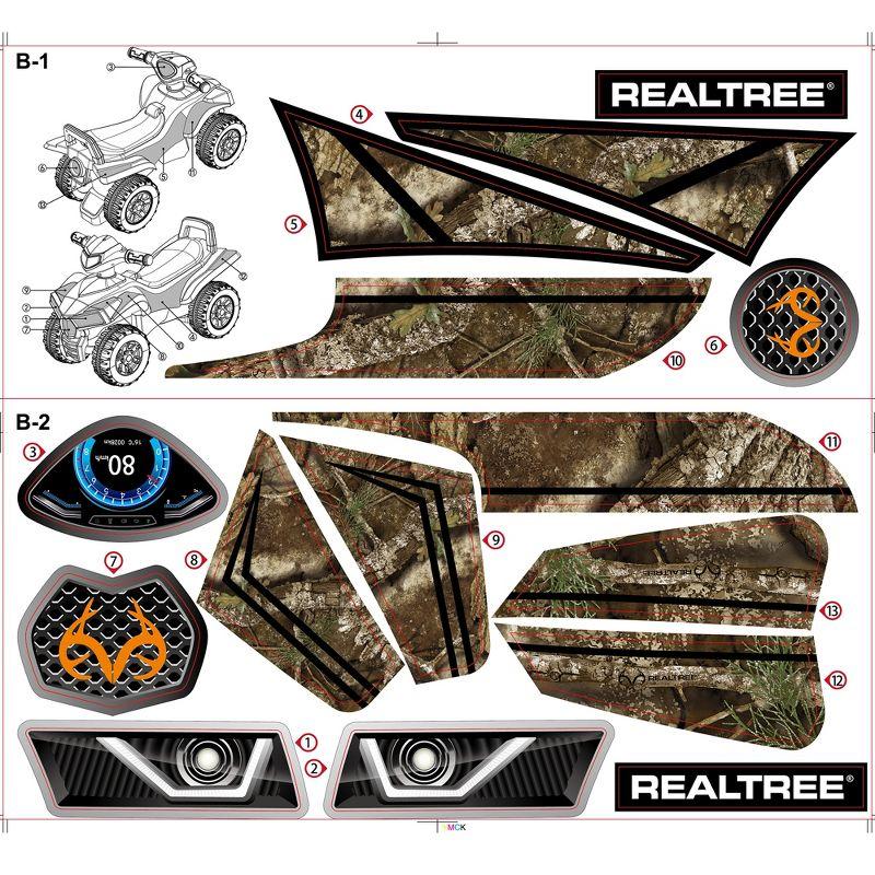 RealTree: Quad Push Car - Black - Foot-To-Floor Ride-On Toy,12mo+