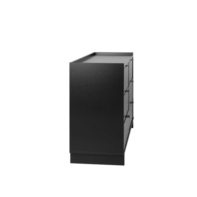 Prepac 52.5" Wide Simply Modern 6 Drawer Dresser Black