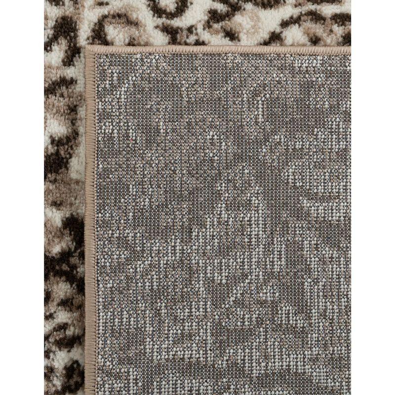 Unique Loom 4' 0 x 6' 0 Sofia Grace Brown Area Rug
