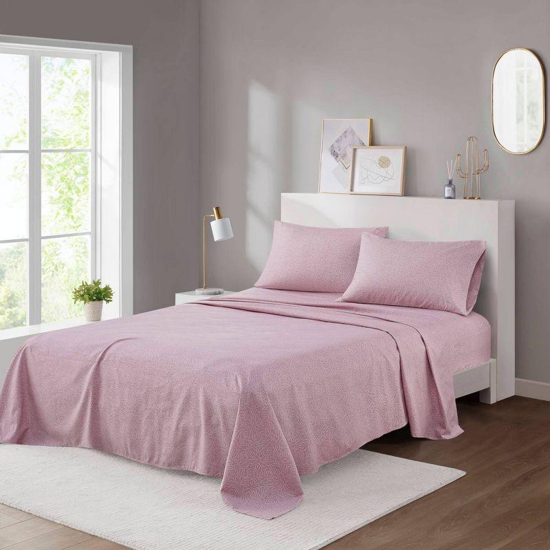 Madison Park Essentials 100% Cotton 200TC Printed Sheet Set