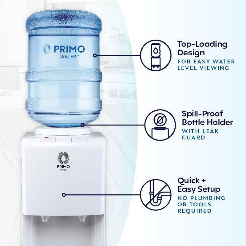 Primo Water Dispenser: Freestanding Electric, Hot & Cold, 135.26 Volume, Energy Star Certified, 1-Year Warranty
