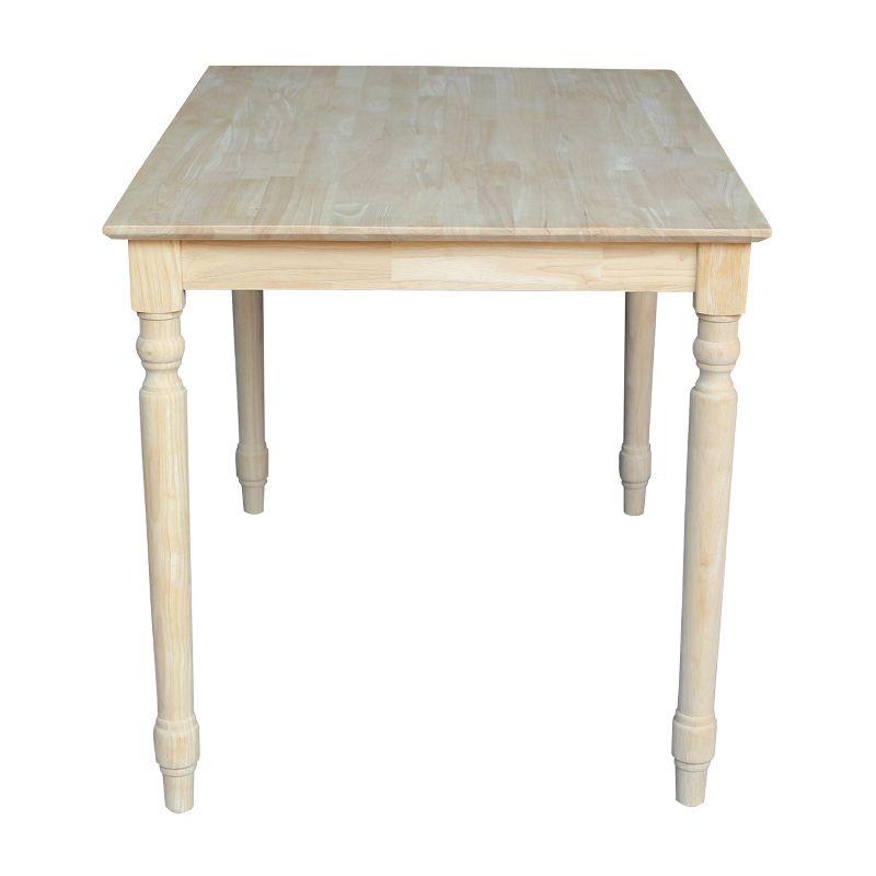 International Concepts Turned Solid Wood Top Dining Table
