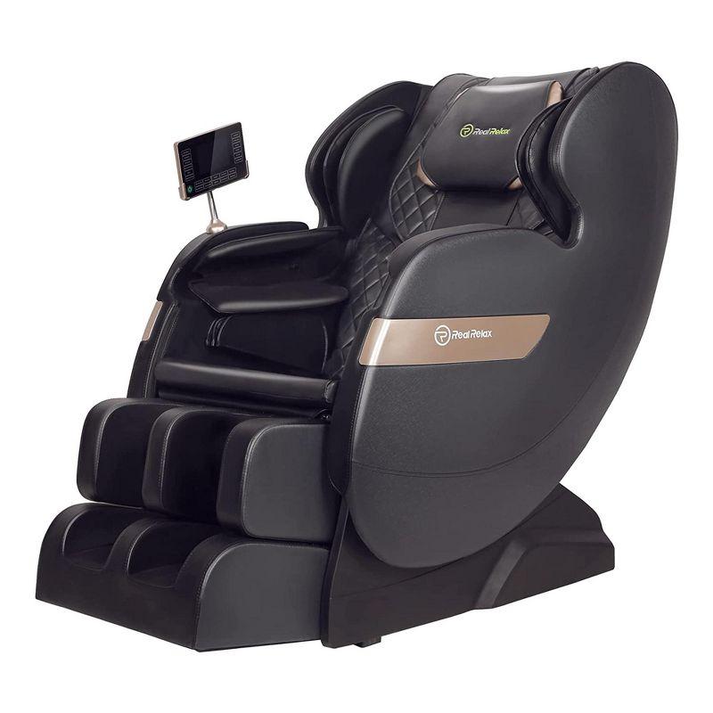 REALRELAX Favor-03 ADV Full Body Zero Gravity with Shiatsu Massage Chair,Black