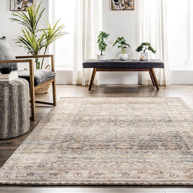 Nuloom Lesley Handmade Flatweave Cotton Blend Distressed Vintage Indoor Area Rug