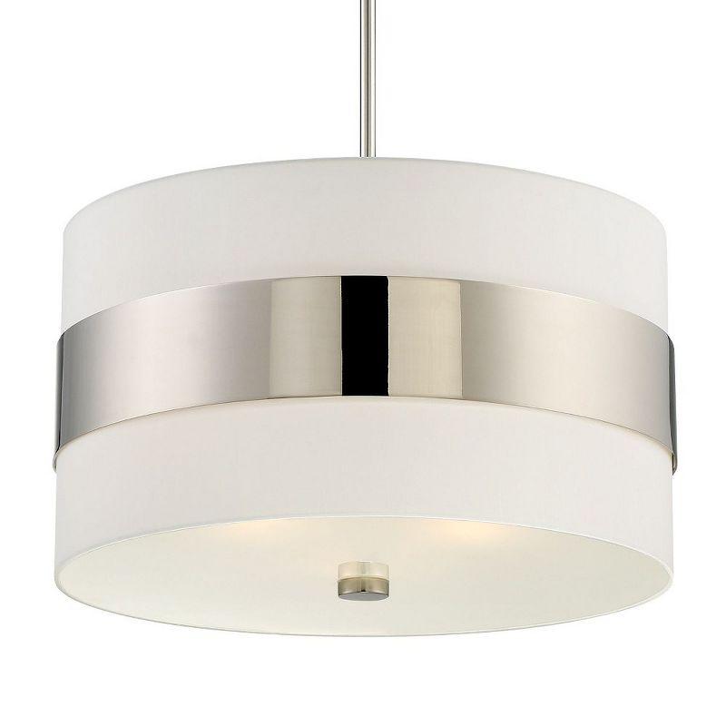 Crystorama Lighting Grayson 3 - Light Pendant in  Polished Nickel