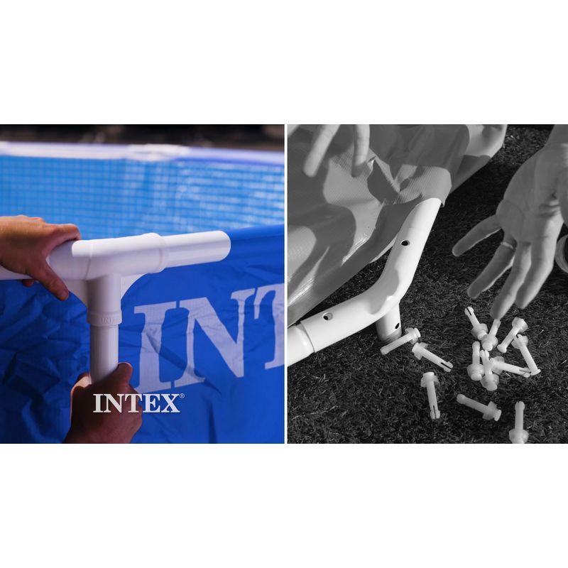 Intex Intex Metal Frame Round Above Ground Swimming Pool w/Pump