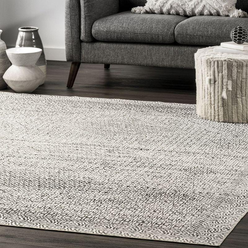 Nuloom Hart Abstract Pet Friendly Machine Washable Area Rug, 8' x 10', Grey