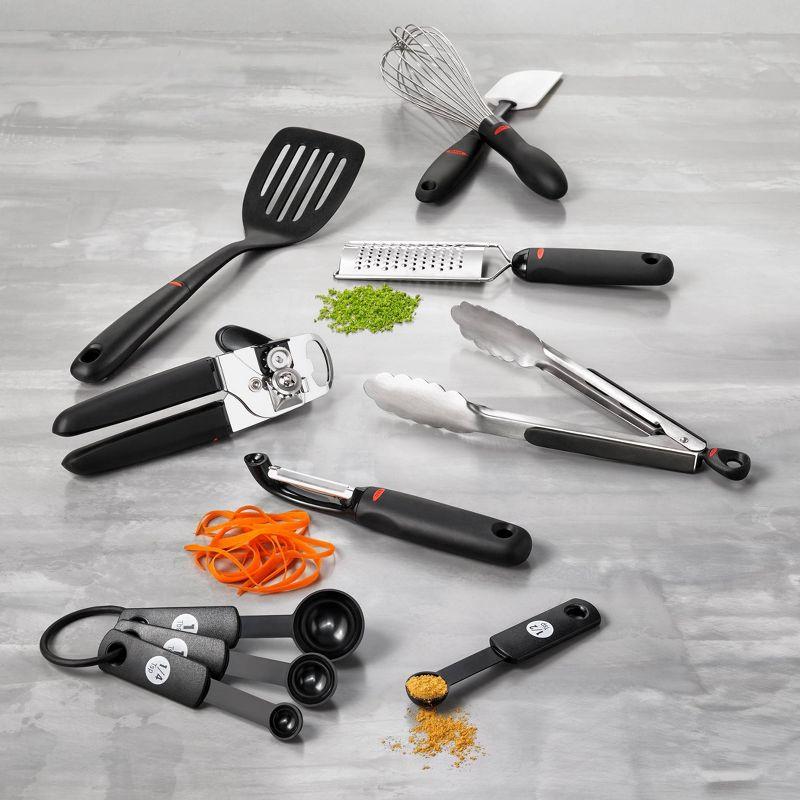 OXO 17pc Culinary and Utensil Set: Kitchen Utensils, Nylon & Stainless Steel, Adult Cooking Tools, Hand Wash