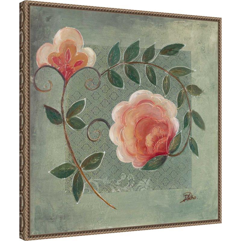 Amanti Art Ornaments in Green I by Patricia Pinto Framed Canvas Wall Art