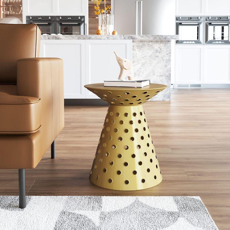 Zuo Proton Side Table Gold