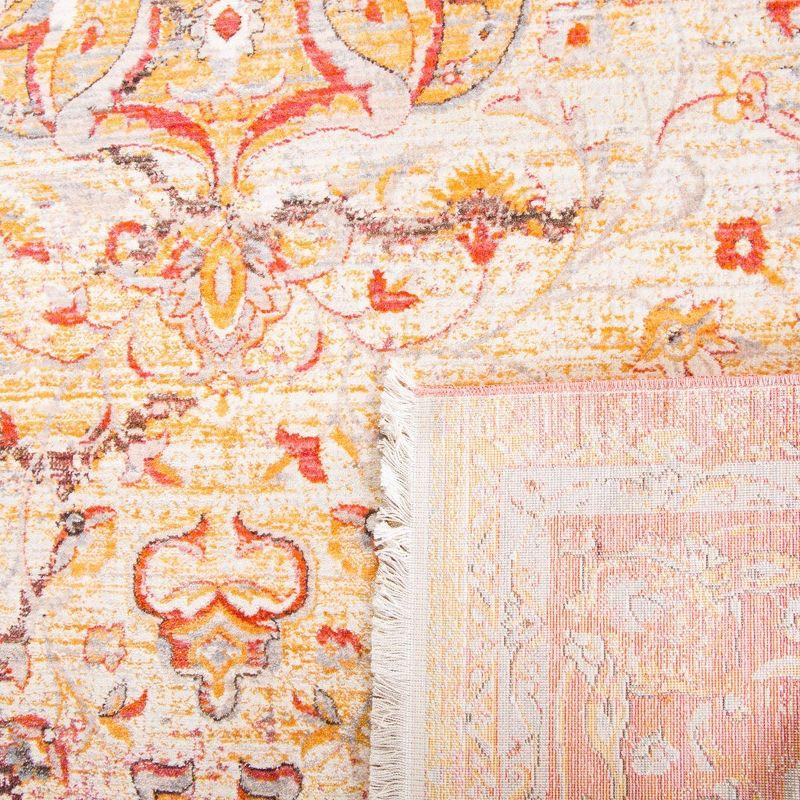 Vintage Persian VTP435 Power Loomed Indoor Runner Rug - Saffron/Cream - 2'2"x12' - Safavieh