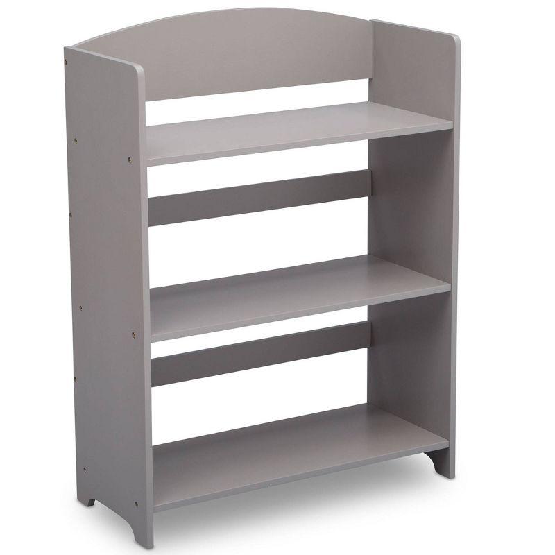 MySize Kids' Gray Wood 3-Shelf Bookcase for Easy Select and Organize