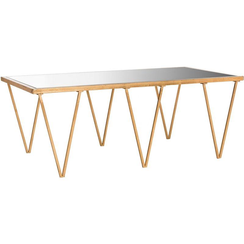 Arlene Coffee Table - Gold/Mirror - Safavieh