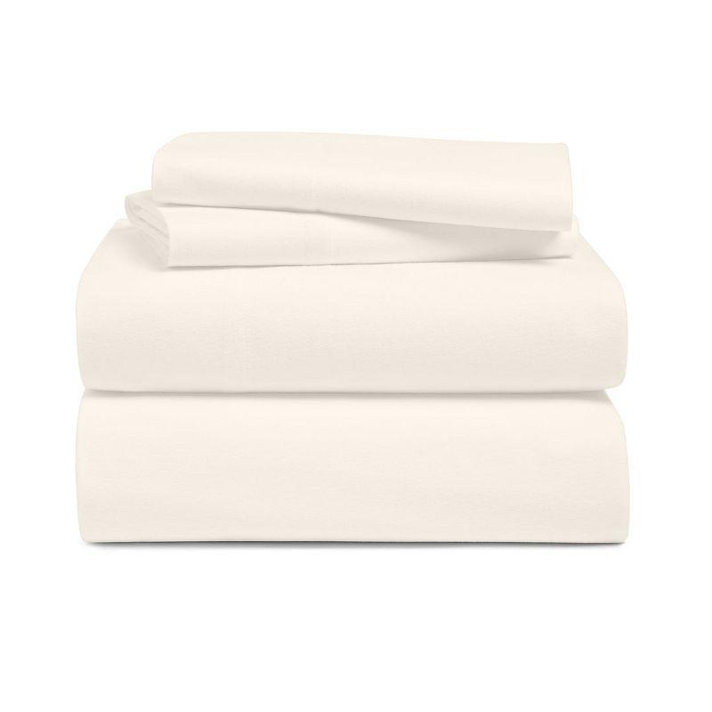Cosy House Collection Flannel Bed Sheet Set - Dark Grey, Queen