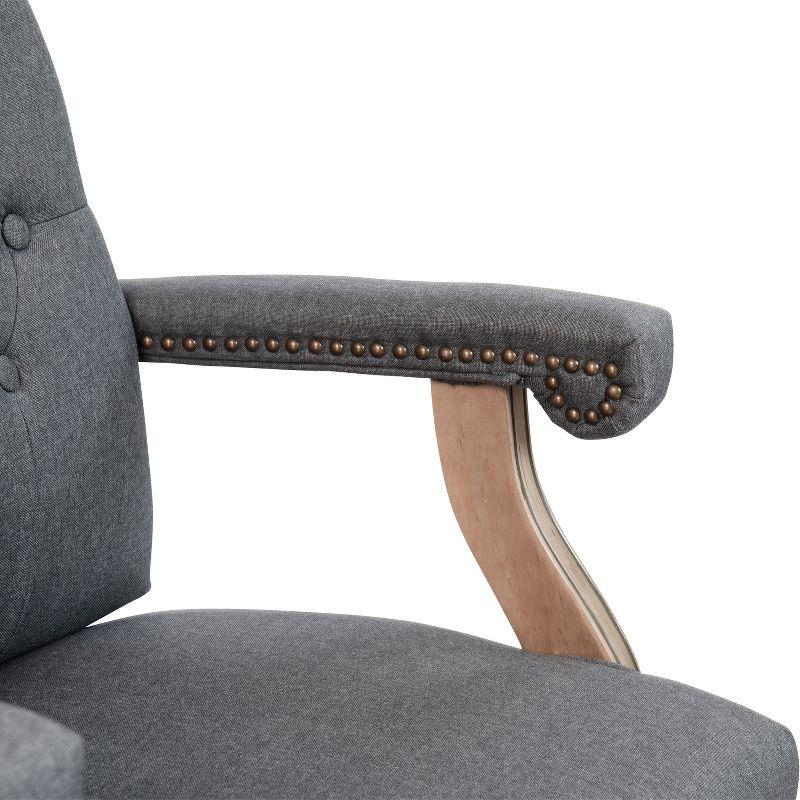 Gray Fabric High Back Executive Swivel Office Chair
