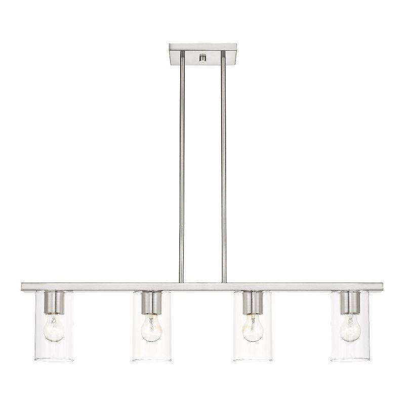 Livex Lighting Zurich 4 - Light Chandelier in  Brushed Nickel