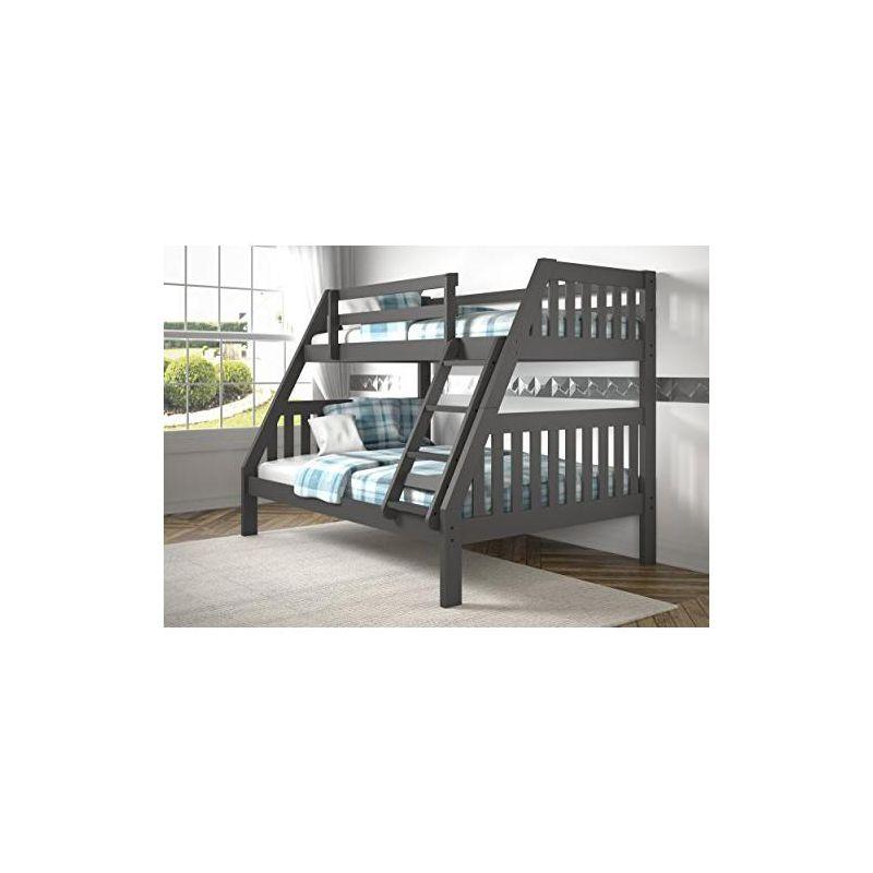Donco Kids Austin Mission Twin Over Full Dark Grey Bunkbed