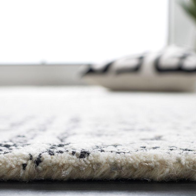 Abstract ABT225 Hand Tufted Area Rug - Black/Ivory - 5'x8' - Safavieh.